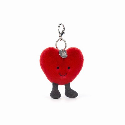 Jellycat Heart Bag Charm UK | 70932EFWN